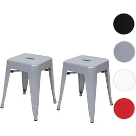 MCW Hocker A73 Metall 39 x 46 x 39 cm Grau