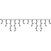 EDM Vorhang Eiszapfen mit easy-connect Programmierer 2x0,5m 12 Streifen