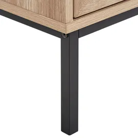 Beliani Rosell Badezimmerschrank 40 x 165 x 36 cm Hellbraun