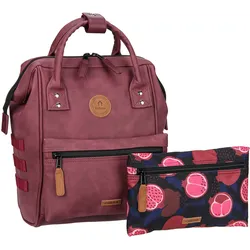 Cabaia Adventurer Vegan Nubuck Small  in Delhi (12 Liter), Rucksack / Backpack - Dunkelrot