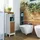 Relaxdays Badezimmerschrank 96,5 x 110 x 30 cm Weiß/Natur