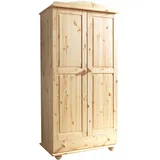TICAA Kleiderschrank Adam 2-türig Kiefer