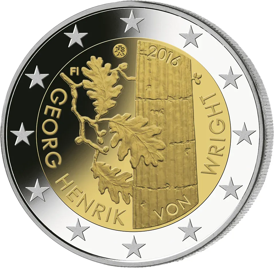 Finnland 2016 2-Euro Gedenkmünze 'Henrik von Wright'