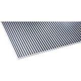 Gutta Doppelstegplatte Zebraplatte 250 x 98 cm 16 mm Anthrazit