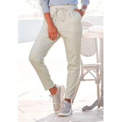 Schlupfhose, mit Taschen, Jogginghose, elegant-sportlich, Jerseyhose, Gr. 40 - N-Gr, grün, , 56976345-40 N-Gr