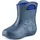 Ladeheid Eva Kinder Jungen Mädchen Gummistiefel Regenschuhe gefüttert LA-CA-03 (Metallisches Blau/Marineblau-2, 34/35 Eu) - 34/35