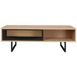 Couchtisch Eiche Dekor Wohnzimmertisch Sofatisch Beistelltisch Tisch Lowboard