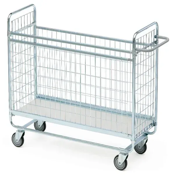 Gitterwagen Serie 100, max. 100 kg Gitterwagen, abnehmbare Längsseitengitter, 1180x460x1120 mm