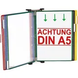 Tarifold Wand-Sichttafelsystem 415109 DIN A5 farbsortiert mit 10 Sichttafeln, 1 St.