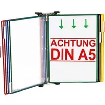 Tarifold Wand-Sichttafelsystem 415109 DIN A5 farbsortiert mit 10 Sichttafeln, 1 St.