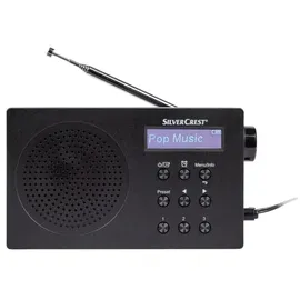Silvercrest Radio DAB+ Taschenradio Trage-Radio Musikradio »SDR 15 A2« schwarz - Schwarz
