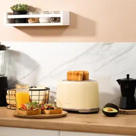 Cecotec Toast&Taste 1000 Retro Double Beige