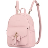 ECOSUSI Damen Rucksack Klein Soft Pu Leder Rucksäcke Schultaschen Wasserdichte Damenrucksäcke Kleine