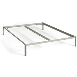 HAY - Connect Bett 180 x 200 cm für Boxspring-Matratze, warm grey