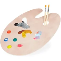 Relaxdays Mischpalette 1 St. 40 cm x 30 cm Braun