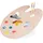 Relaxdays Mischpalette 1 St. 40 cm x 30 cm Braun
