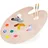 Relaxdays Mischpalette 1 St. 40 cm x 30 cm Braun
