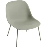 Muuto - Fiber Lounge Chair Tube Base, dusty green