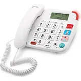 Geemarc DALLAS 20 Schnurgebundenes Telefon mit großen Tasten - Weiß