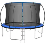 Tectake tectake® Trampolin Jumpy Ø 366 cm, GS- mit Sicherheitsnetz - Schwarz