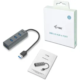 iTEC i-tec USB-A HUB 4 port USB 3.0 Metall passiv