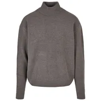 URBAN CLASSICS Oversized Roll Neck Big Pullover Gray Dark