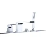 Bernstein Wannenrandarmatur Fliesenrandarmatur 6080 - Design 4-Loch-Wasserfall-Badewannenarmatur