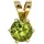 Jobo Kettenanhänger Anhänger mit Peridot 10 mm Gold / Gelbgold