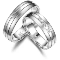 Trauring MARRYA "MARRYA Silber Ringe Trauringe Eheringe Partnerringe" Fingerringe Gr. 52, Silber 925 (Sterlingsilber), silberfarben (damen ring, silber) Damen