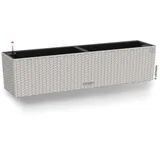 LECHUZA Balconera Cottage 80 Komplettset 80 x 19 x 19 cm lichtgrau
