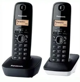 Panasonic KX-TG1612 DECT-Telefon Anrufer-Identifikation Schwarz