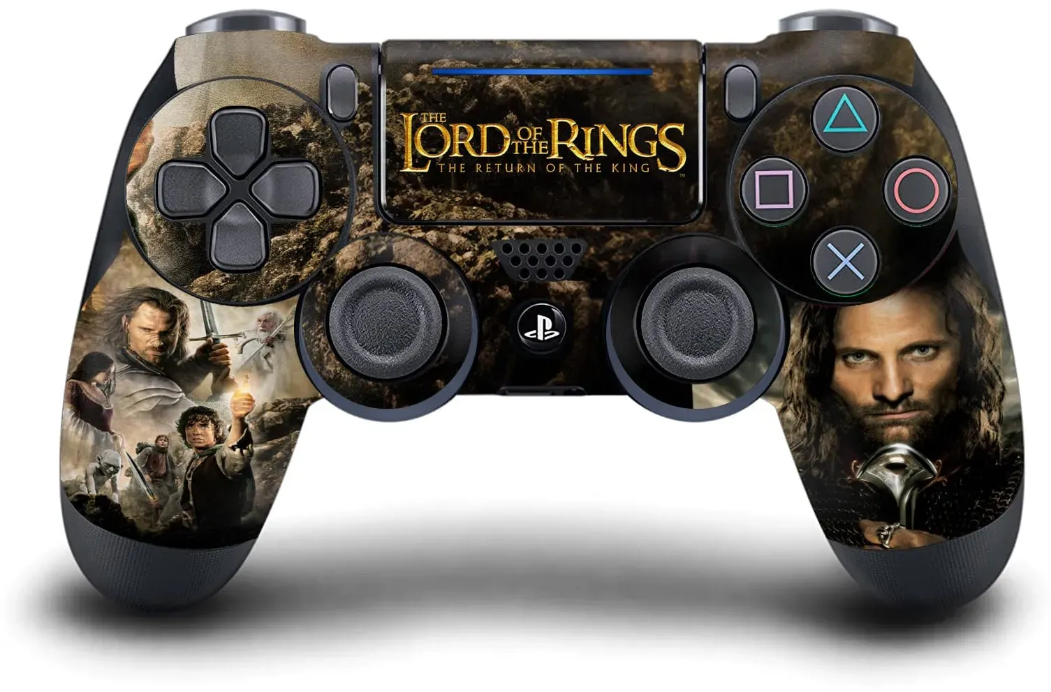 Head Case Designs Offizielle The Lord of The Rings The Return of The King Haupt Darsteller Posters Vinyl Haut Gaming Aufkleber Abziehbild kompatibel mit Sony Playstation 4 PS4 DualShock 4 Controller