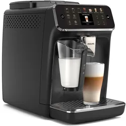 Philips Kaffeevollautomat »EP4441/50 4400 Series, 12 Kaffeespezialitäten (heiß oder eisgekühlt),«, LatteGo-Milchsystem, SilentBrew Technologie, Schwarz, 22584841-0 Schwarz