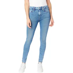 Pepe Jeans Damen Jeans Regent Skinny Fit Medium Light Powerflex 000 Hoher Bund Reißverschluss W 24 L 32