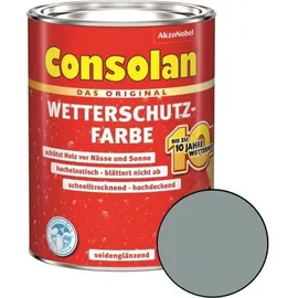 Consolan Wetterschutz-Farbe 750 ml silbergrau seidenglänzend
