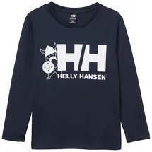 HELLY HANSEN K Hh Tech Graphic Ls Top, navy 7
