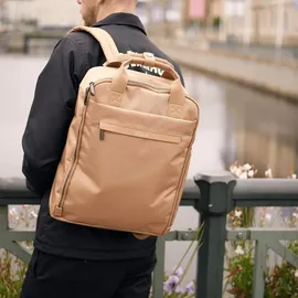 Golla 76470 – Laptop Rucksack 15.6" mit Sleeve 15" als Set in coffee