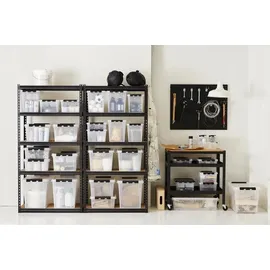 SmartStore Aufbewahrungsbox Classic 35 31 Liter transparent / schwarz