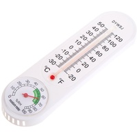 Jiamins Hygrometer mit Thermometer und Hygrometer, Wand-Thermometer Hygrometer für Garten Außen Innen