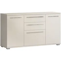 Kommode PLACES OF STYLE "Piano", beige (beige hochglanz), B:180cm H:84,6cm T:45,2cm, Spanplatte, Sideboards, UV lackiert, Soft-Close Funktion
