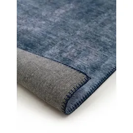 benuta Kunstloft Teppich, Blau, Textil, Orientalisch, Rechteckig, 120x1 cm, Gots, waschbar, Teppiche & Böden, Teppiche