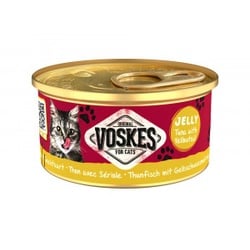 Voskes Jelly Thunfisch mit Gelbschwanzmakrele Nassfutter Katze (24x85 g) 1 Palette (24 x 85 g)