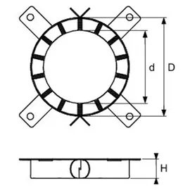 TECE GmbH TECE 3690100 TECEdrainpoint S Brandschutzkit/DN 100