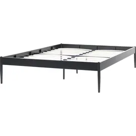 Beliani Vaurs 140 x 200 cm Fest Schwarz