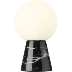 CARRARA - schwarze Marmor Tischleuchte 30 cm