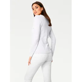 Heine V-Pullover Weiß 36