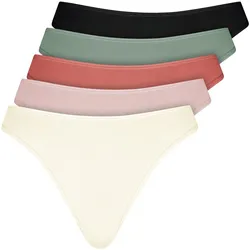 NUR DIE Damen String Basic 5er Pack