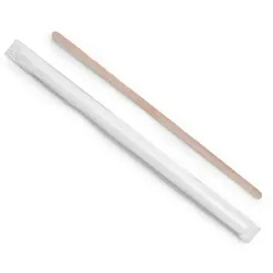 Ekoe Plastic Free Solutions Ekoe Einzeln verpackte Kaffeerührer aus Holz 10,5 cm 1000 Stück