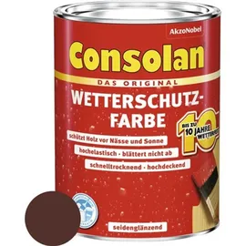 Consolan Wetterschutz-Farbe 750 ml braun seidenglänzend
