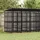 vidaXL Outdoor-Hundezwinger mit Dach 11,06 m2 Stahl Schwarz